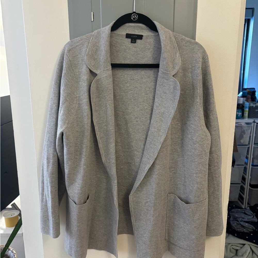 J Crew Sweater Blazer Large